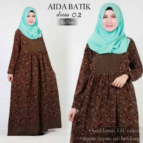 Aida Batik Dress Gamis Batik Modern Butik Destira Jogja 